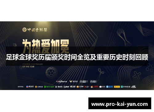 足球金球奖历届颁奖时间全览及重要历史时刻回顾