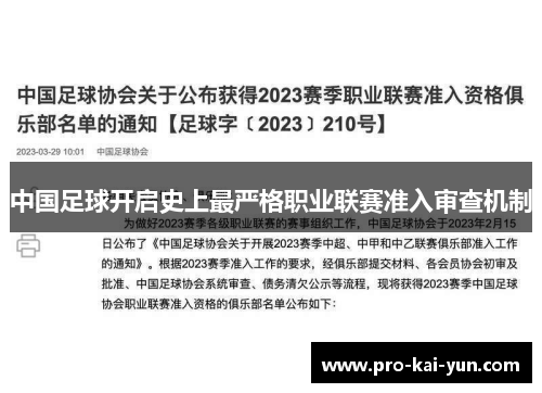 中国足球开启史上最严格职业联赛准入审查机制 中国足球开启史上最严格职业联赛准入审查机制